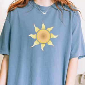 Unique Sun Art Comfort Colors® Tshirt, Gift For Beach Lovers, Boho Summer Tee, Perfect for Beach, Summer Gift, Sun Shine Tshirt, Retro Sun