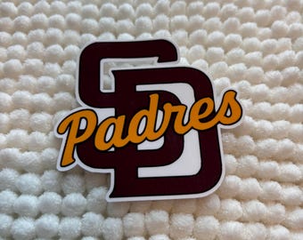 San Diego Padres Sticker, Baseball Fan Decal