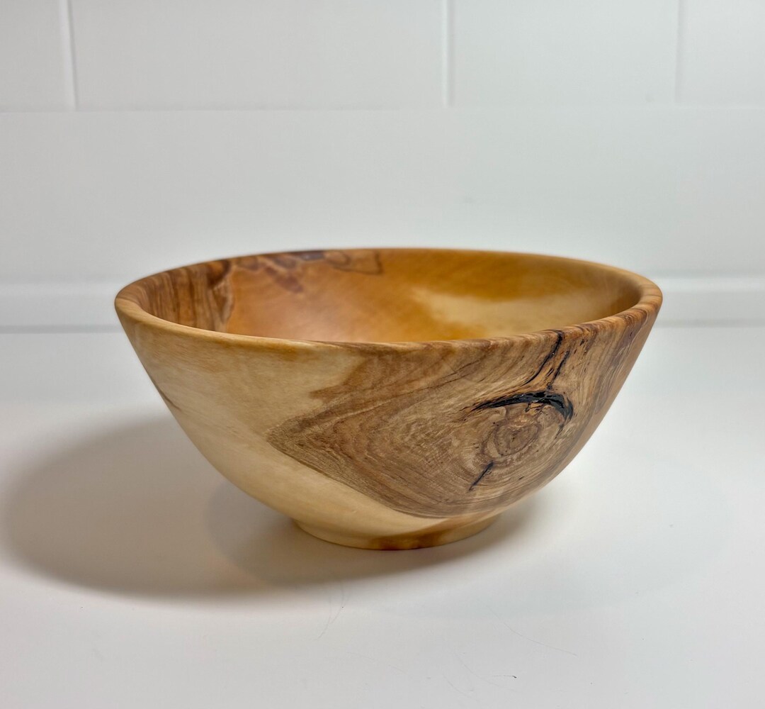 Hand Turned Kenai Birch Wood Bowl | 5 Inch | Display Bowl, Trinket Dish ...