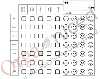 Weekly Reset Planner – Printable PDF for Self-Care, Focus & Productivity (Orga-Niced)