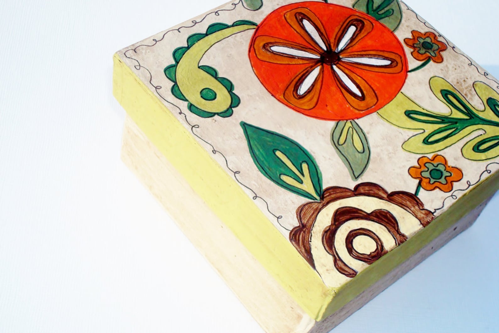 Hand Painted Gift Box Etsy