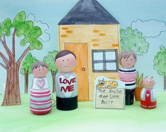 Peg Family, Pegdolls "Love"- Ready to Ship