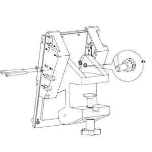 Winwing FCU-MCDU Desktop, Desk Mount