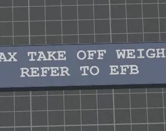 Bottom Ecam Blank Panel