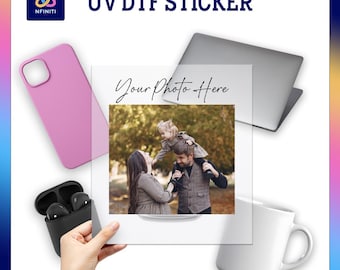 Custom UV DTF Photo Sticker: Personalized Waterproof Decal