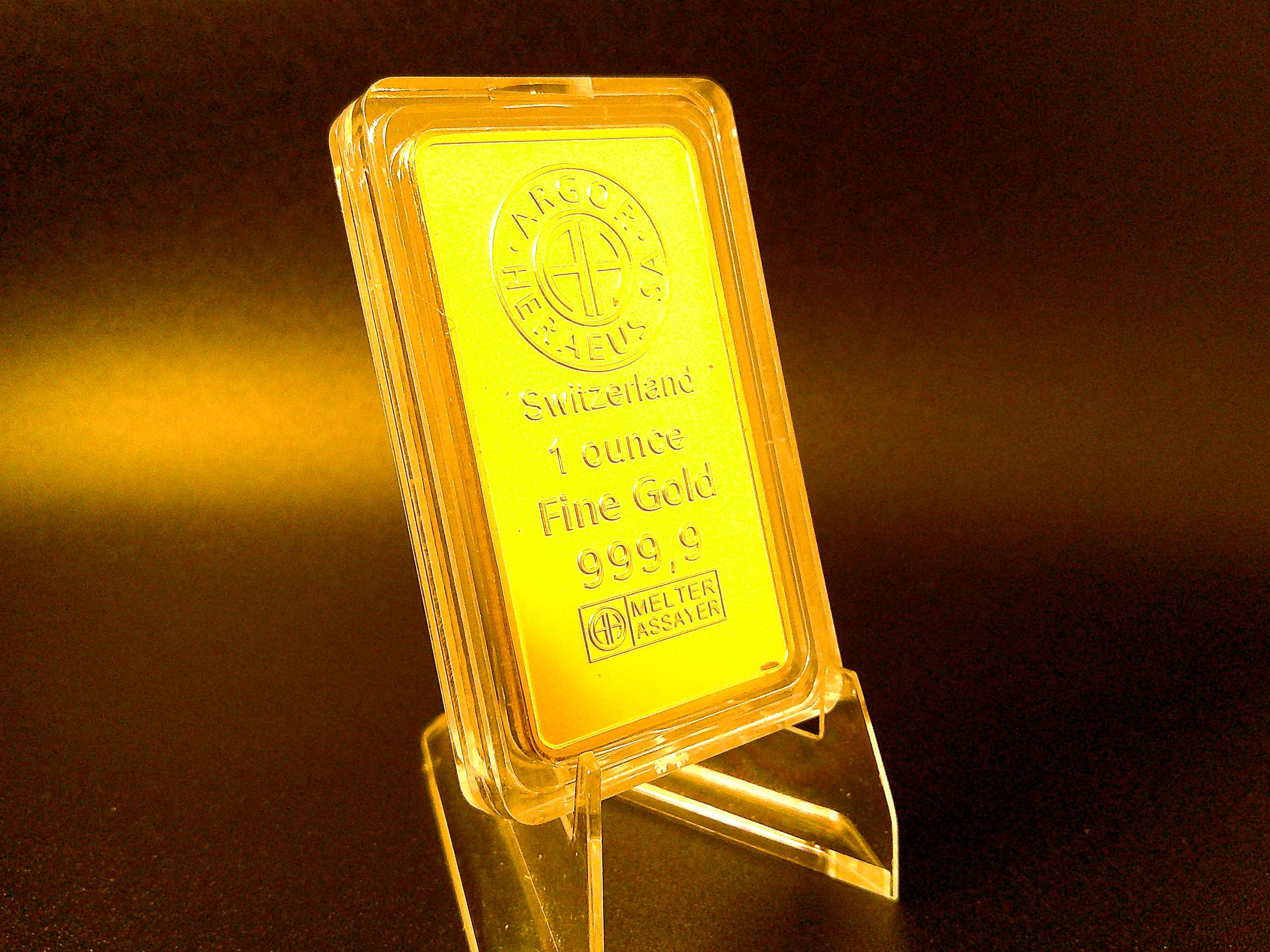 1oz Gold Bar Replica (not Real Gold) – 24K Gold Plated Bullion