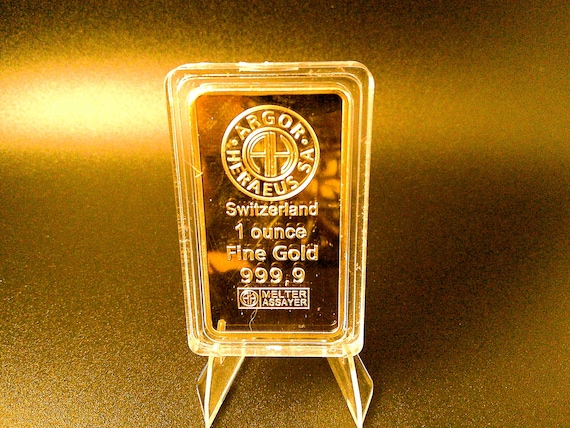 1oz Gold Bar Replica (not Real Gold) – 24K Gold Plated Bullion
