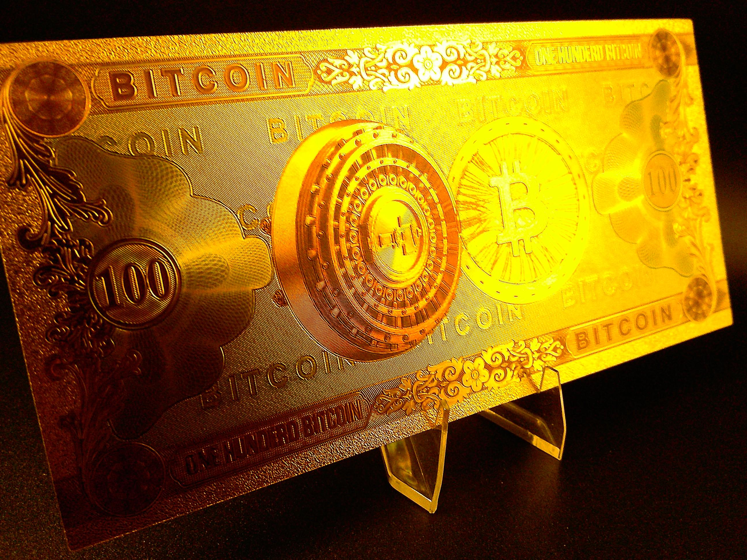 24k Gold Bitcoin - Etsy