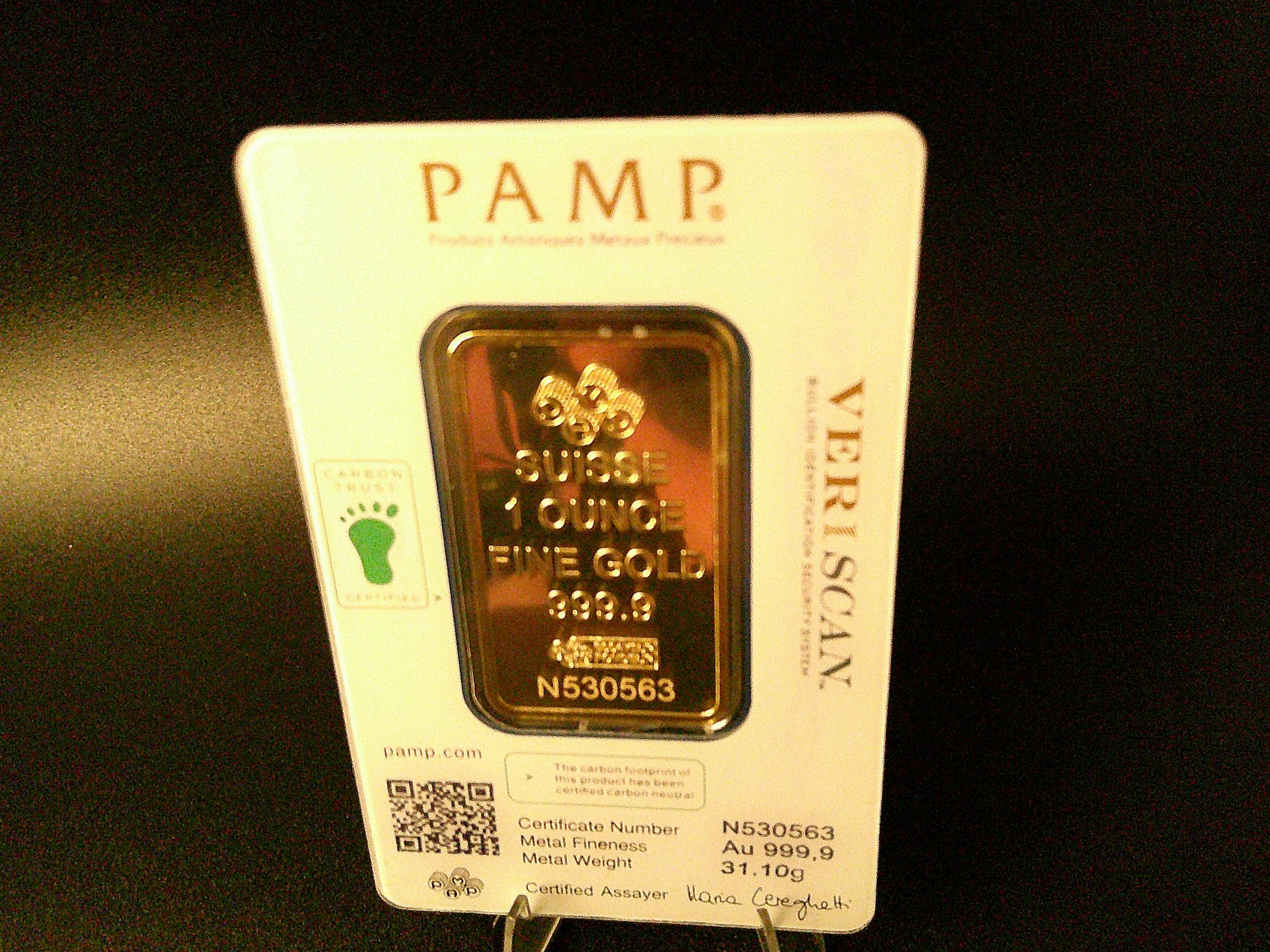 1oz Gold Bar Replica (not Real Gold) – 24K Gold Plated Bullion