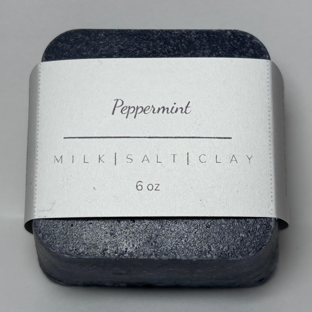 Peppermint Milk|salt|clay Pink Himalayan Salt Soap - Etsy