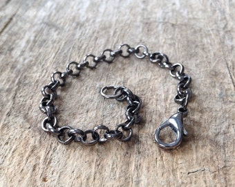 Gunmetal Chain Extender, Necklace Extender, Chain Extension, Extra Chain, Add Chain Length, Necklace Add On, Chain Add On