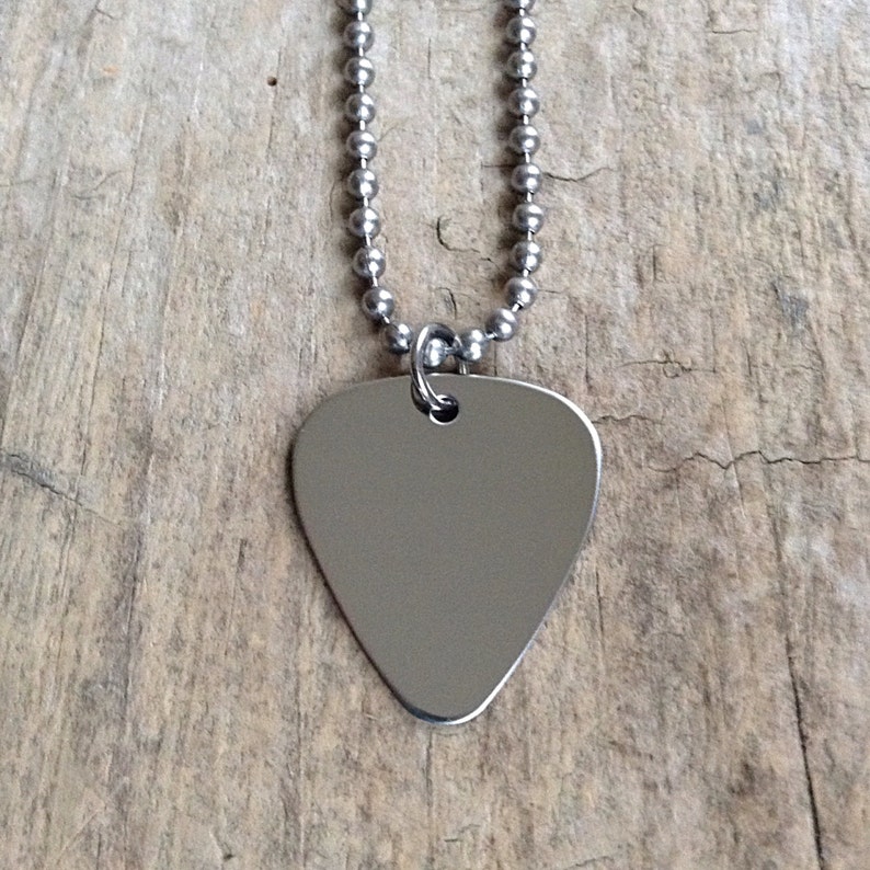 Guitar Pick Necklace for Men Electric Guitar Music Gifts Etsy