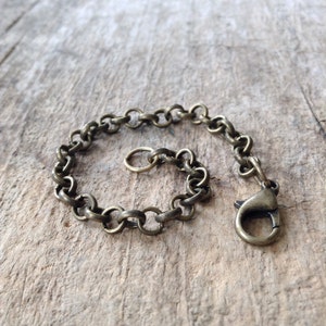 Antique Brass Chain Extender, Necklace Extender, Extra Chain, Add Chain Length, Chain Extension, Necklace Add On, Chain Add On