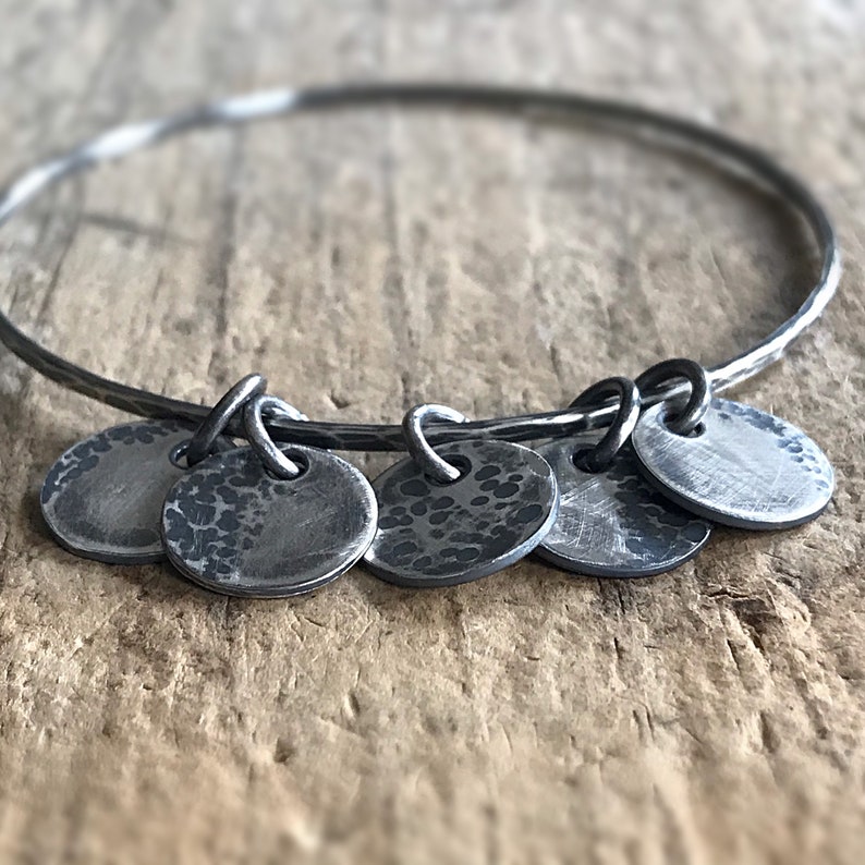 Moon and Back Charm Celestial Gifts Moon Jewelry Luna Crescent Moon Full Moon Moon Phase Bracelet Lune Sterling Silver Moon Phases