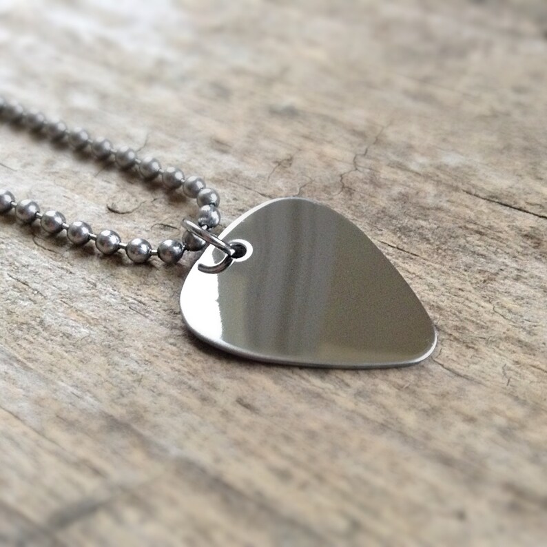 Guitar Pick Necklace for Men Electric Guitar Music Gifts Etsy