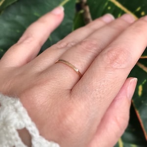 Gold Ring Band, Hammered Ring, Textured Gold Ring, Gold Stacking Ring, Skinny Ring, Stackable Rings, 14K Gold Filled Ring, Stacking Rings