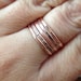 Round Copper Ring, Stacking Ring, Gift for Her, Thin Copper Ring ...