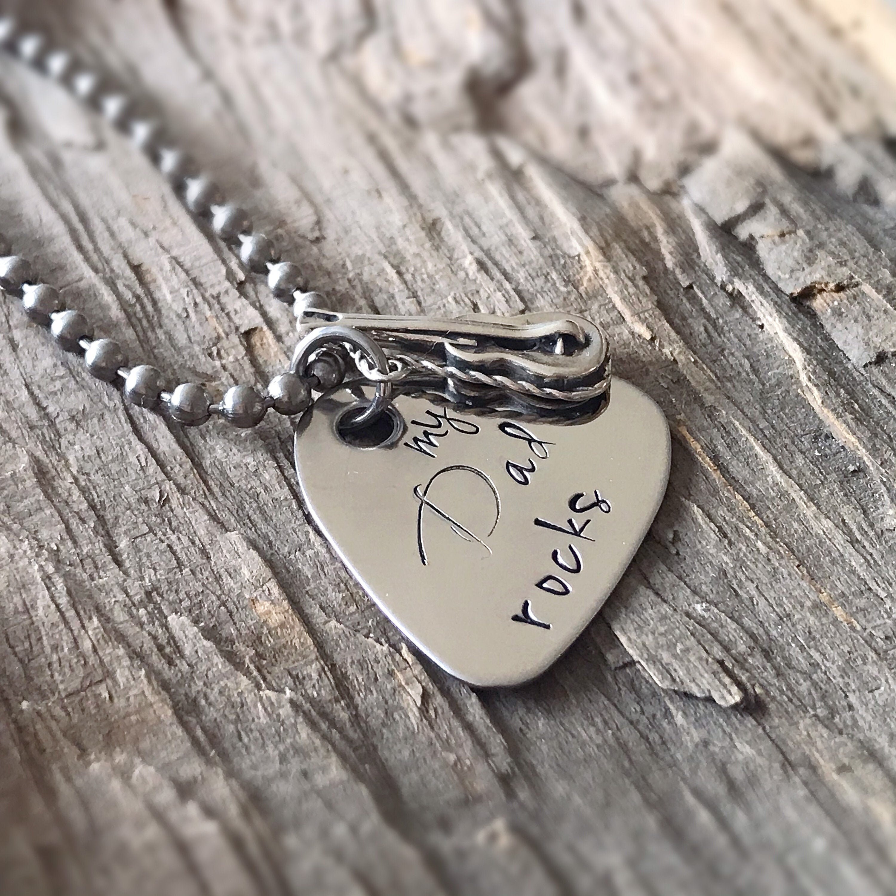 Being a clearance dad rocks necklace