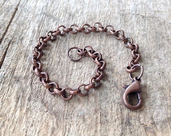Antique Copper Chain Extender, Necklace Extender, Extra Chain, Add More Chain, Chain Extension, Necklace Add On, Chain Add On