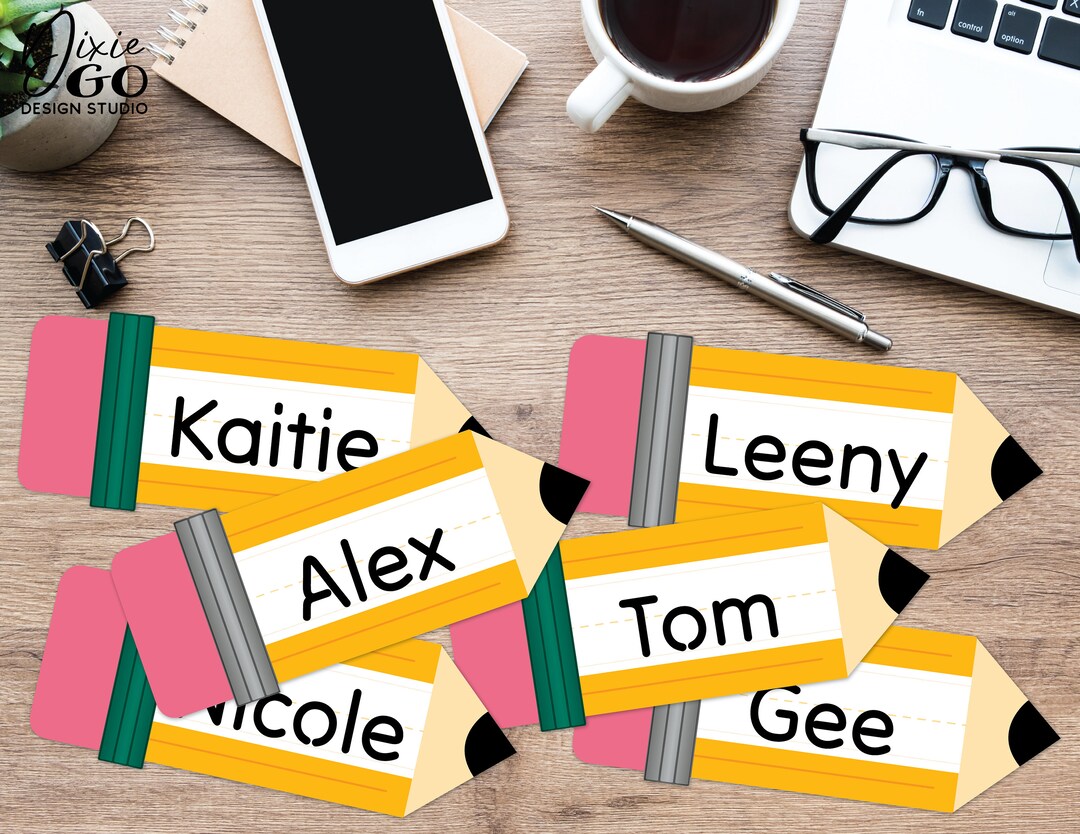 Back to School Desk Name Tags Cubby Tags for the - Etsy