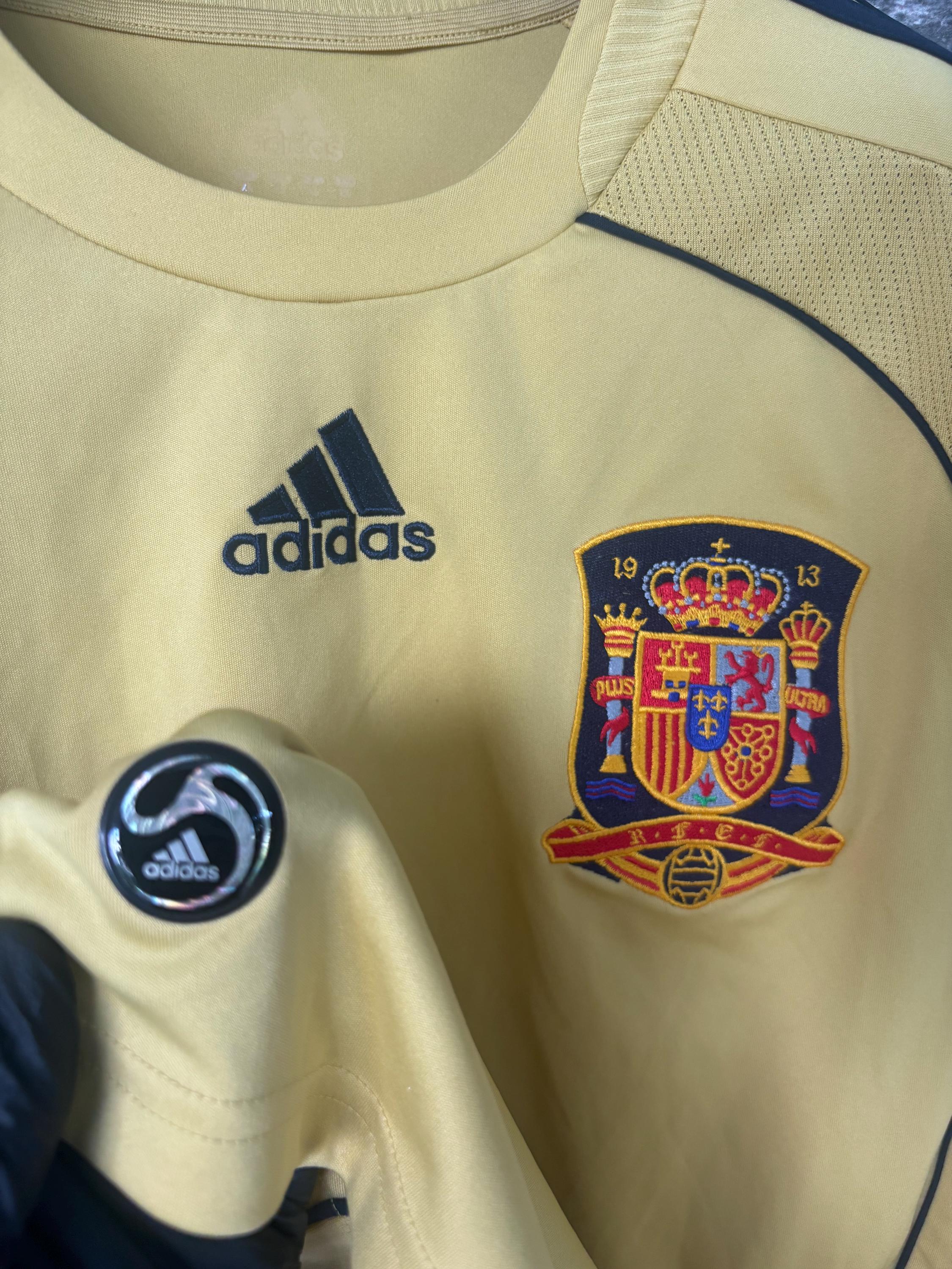 スペイン 2008 アウェイキット | XL | コレクターズパック付き | 本物 