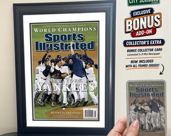 New York Yankees 2009 World Series Champions Newspaper Print | Framed Sports Memorabilia | Sports Fan Gift