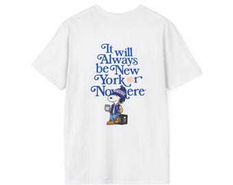 Knicks T-Shirt | Peanuts New York Shirt | NYC Basketball Tee | New York Or Nowhere Streetwear | Fathers Day Knicks Fan Gift
