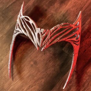 Scarlet Witch Crown | Wanda Maximoff Headpiece | Multiverse of Madness Cosplay Tiara