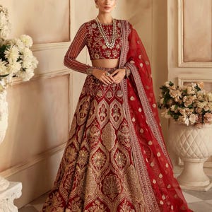Luxury Hand-Embellished Organza Dress Fabric Set  3-Piece Formal Wear Ensemble  Embroidered Dupatta and Borders Included