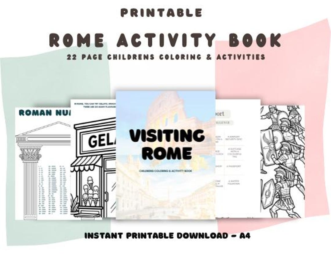 Rome Activity Book for Kids | Ancient Rome Printable Pack - Etsy