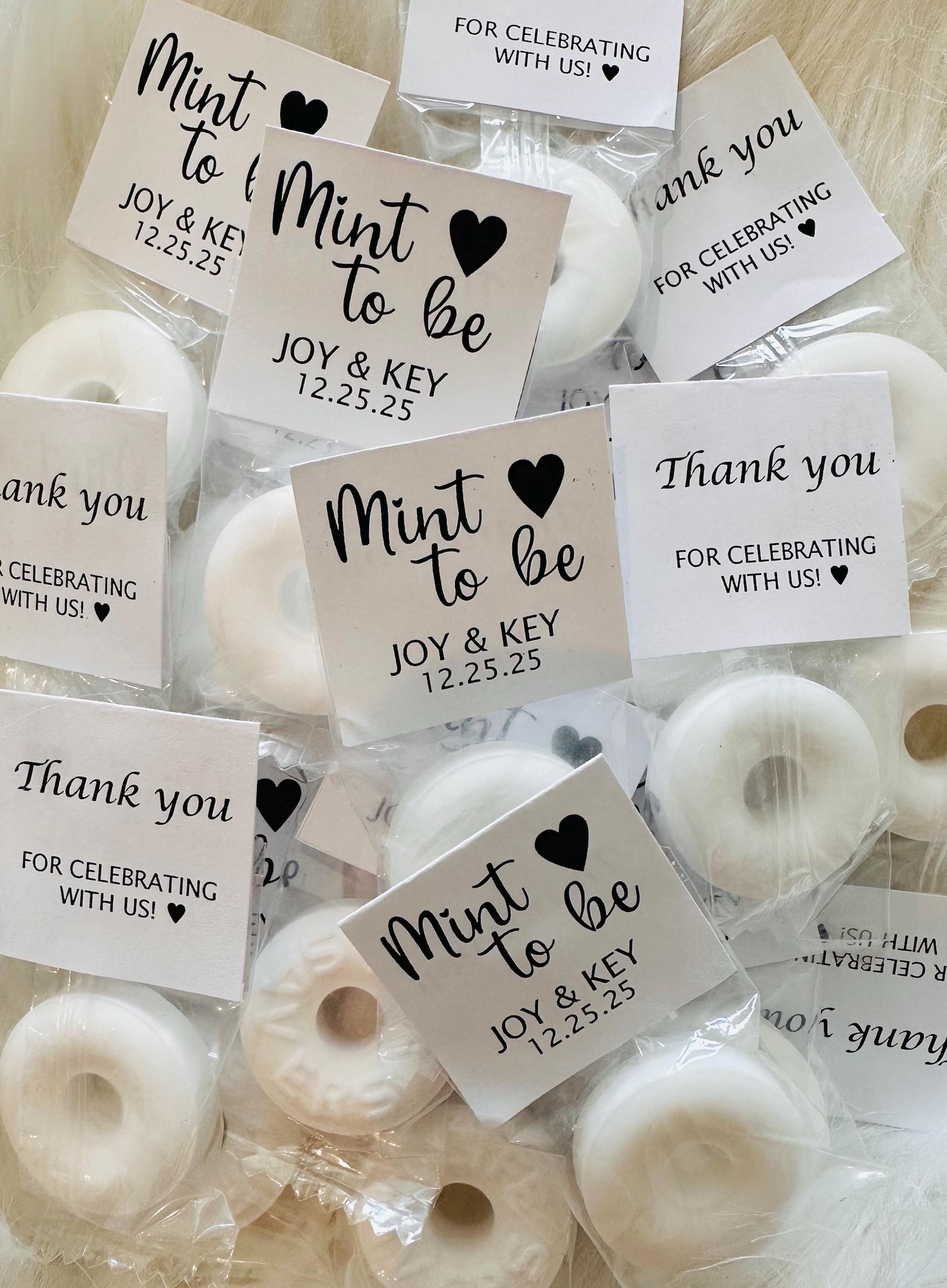 FREE SHIPPING - Personalized Wedding Mint Favors | Mint to Be Bridal ...