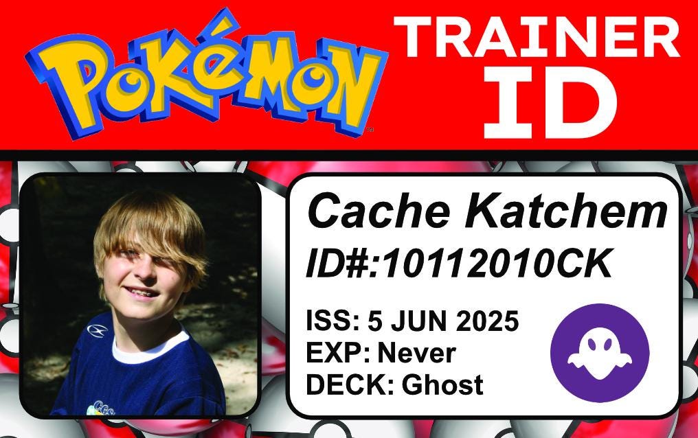 make your own pokemon trainer id card Custom Pokmon Trainer ID Card