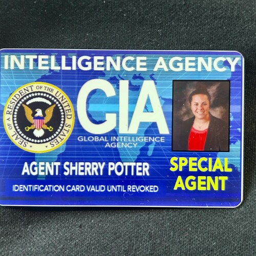 Secret Agent ID Card! GIA, Cosplay, Murder Mystery, Escape Room, Gag Gift