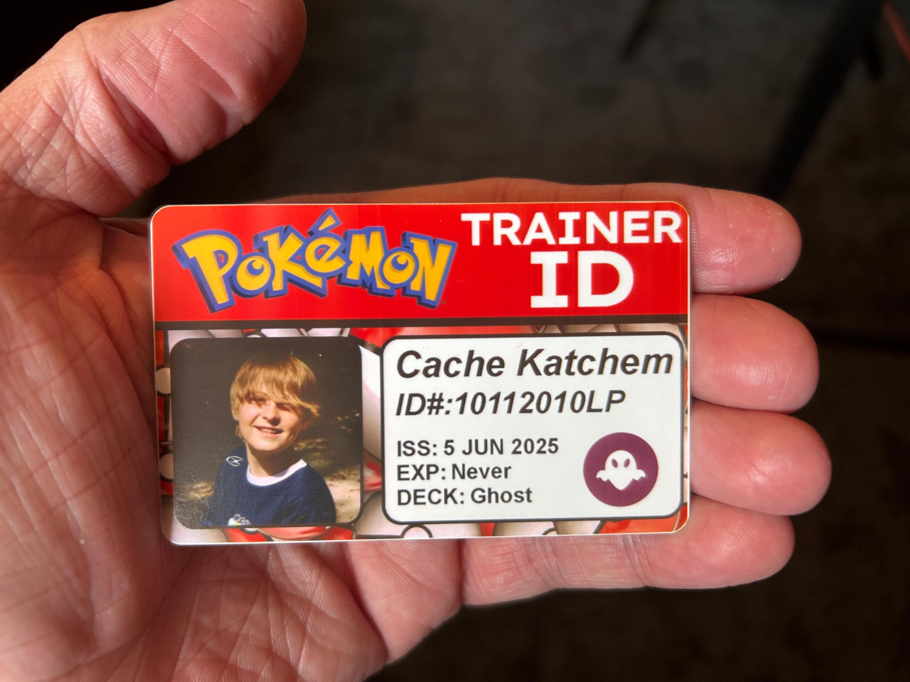 Custom Pokemon Trainer ID Card  Personalized Cosplay Gift - Etsy