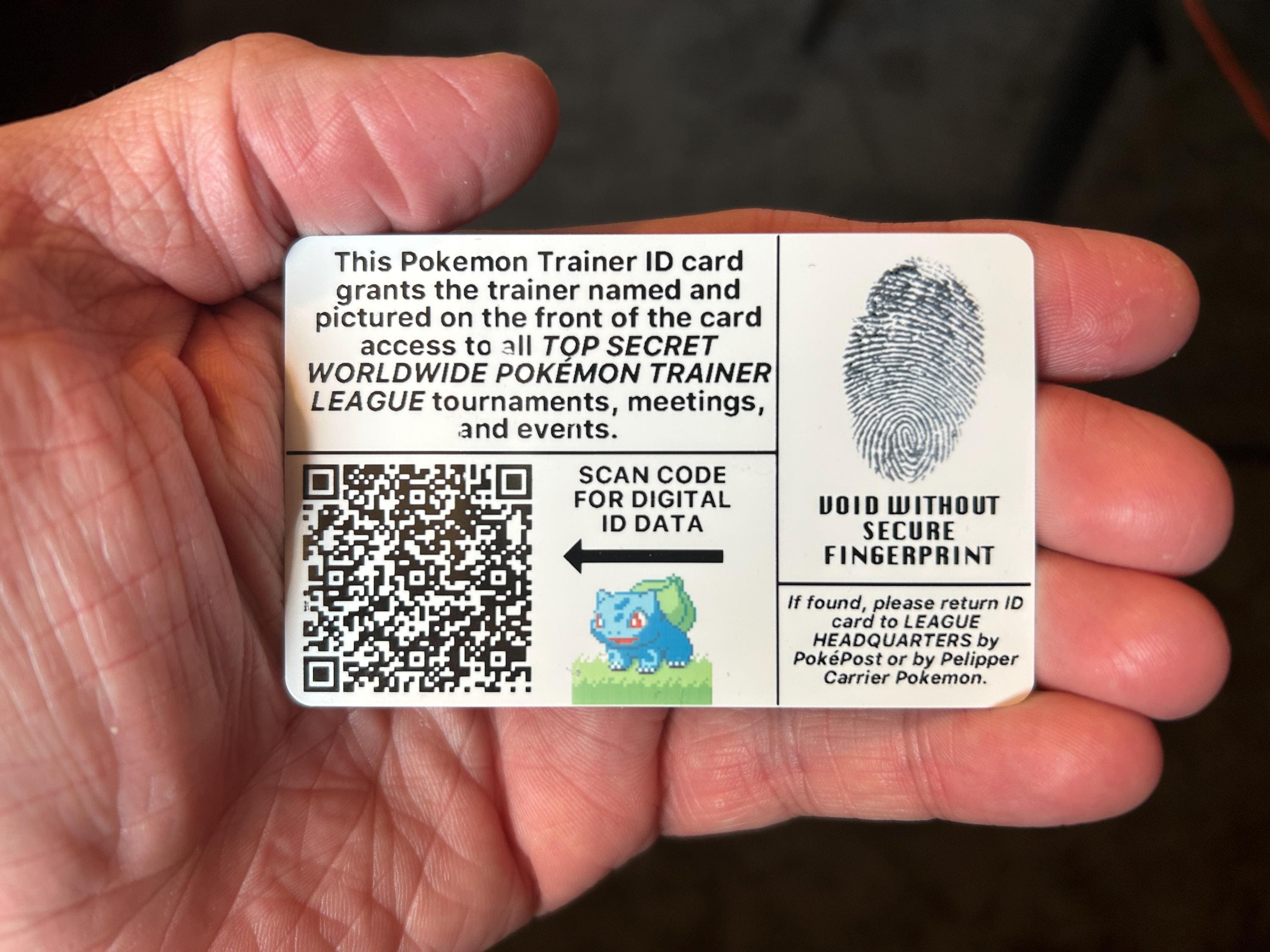 make your own pokemon trainer id card Custom Pokémon Trainer ID Card main image 0