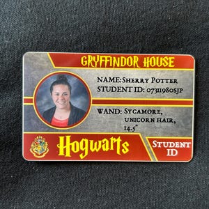 Hogwarts Schüler Ausweis - personalisierbar, Gryffindor, Ravenclaw, Hufflepuff, Slytherin