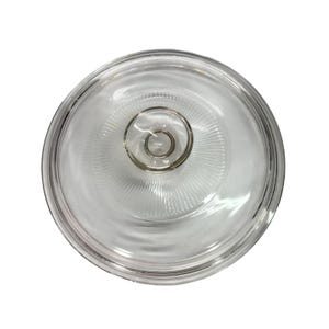 Pyrex A-7-C Clear Glass Lid Replacement Round Sunburst Knob Vintage