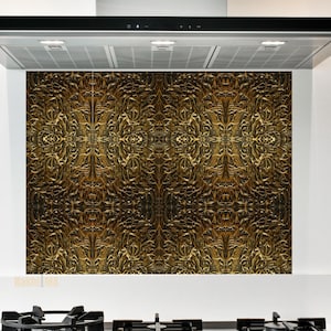 Handcrafted Tile | Antique Brass Finish Modern