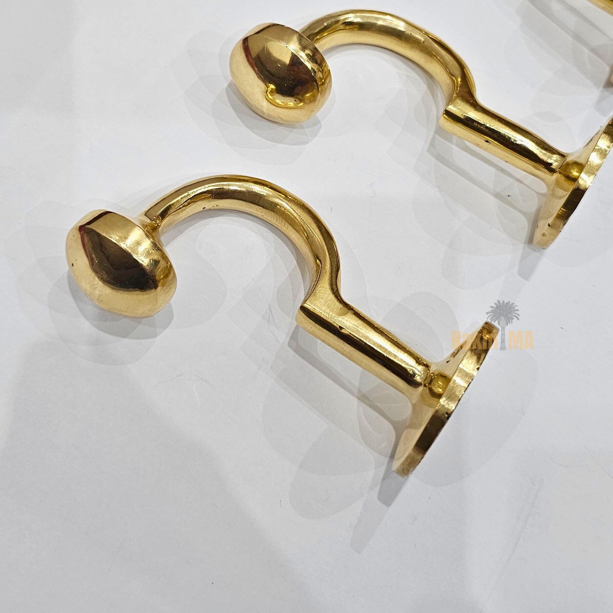 IS Decorative Brass Wall Hook Set – Traditional Multicolor Key/Hat/Towel Hanger – 1 Piece