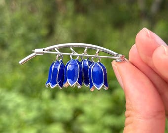 Bluebell Flower Brooch