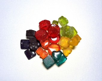 ¡Varios sabores de caramelos duros!