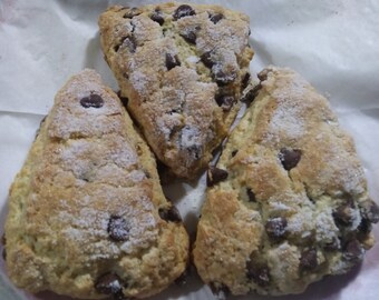 Scones Chocolate Chip Order of 8 Full Size Made To Order San Antonio PICK-UP ONLY