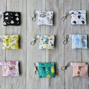 Eyeglass Wipe Pouch Keychain ~ Microfiber Cleaning Cloth ~ Sunglasses Reading Glasses Tablet  Phone Cleansing Towel