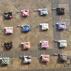 Eyeglass Wipe Pouch Keychain ~ Microfiber Cleaning Cloth ~ Sunglasses Reading Glasses Tablet  Phone Cleansing Towel