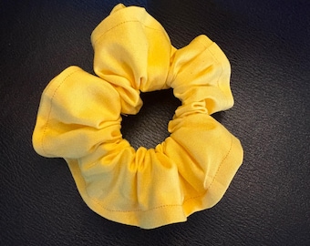 simple yellow scrunchie