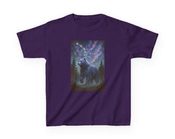 Majestic Bear Kids Tee, Nature Lover, Animal Theme, Gift for Boys/Girls, Adventure Shirt, Outdoor Fun
