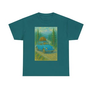 Vintage Car Adventure Tee | Nature Lover&#39;s T-Shirt, Road Trip Apparel, Unisex Graphic Tee, Outdoor Gift, Retro Style Shirt