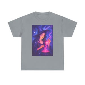 Enchanting Witch Potion T-Shirt | Unisex Heavy Cotton Tee, Witchy Apparel, Magical Gift, Halloween Fashion, Cozy Casual Wear