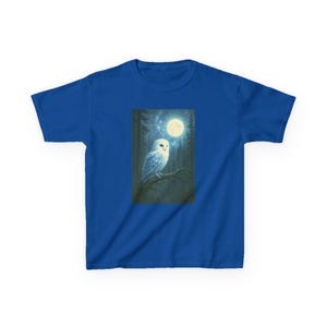 Moonlit Owl Kids Tee - Perfect for Nature Lovers, Birthday Gift, Cute Woodland Creature Shirt, Animal Tee, Everyday Wear