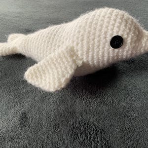 Beluga Crochet Stuffed Animal